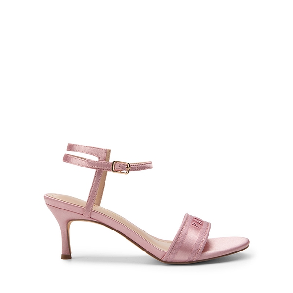 Ankle Atrap Heeled Sandals - MAUVE - 3